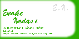 emoke nadasi business card